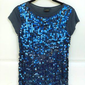 NEXT Blue Sequin Top
